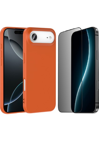 iPhone 17 Air Kılıf Zore Mara Lansman Kapak + Hayalet Ekran Koruyucu