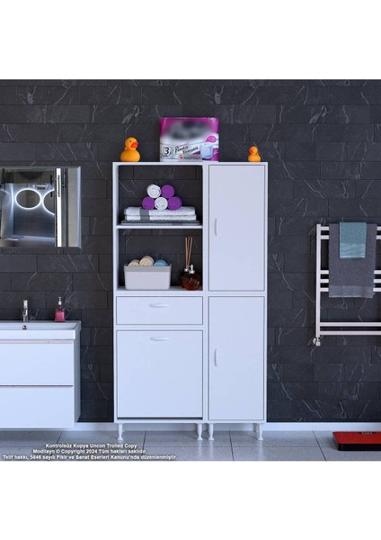 Mis Urla Yenice 90 x 183 x 31,5 cm Kirli Çamaşır Dolabı Sepetli Banyo Dolabı modelleri