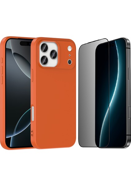 iPhone 17 Pro Max Kılıf Zore Mara Lansman Kapak + Hayalet Ekran Koruyucu