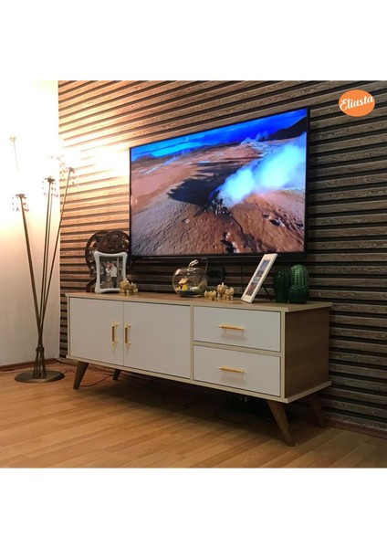 Claros Tv Sehpası Tv Ünitesi 150X40X60 cm Tv Standı