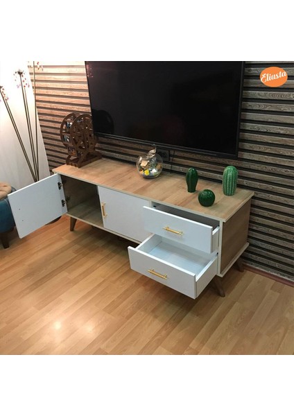 Claros Tv Sehpası Tv Ünitesi 150X40X60 cm Tv Standı