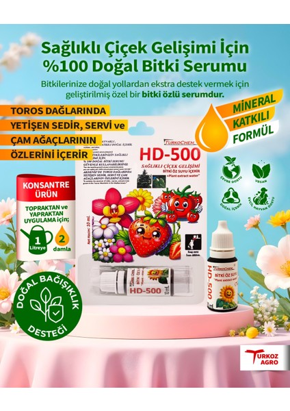 HD500 KÖKLENME, ÇİÇEKLENME, DOĞAL ve SAĞLIKLI GELİŞİM, KONSANTRE GÜÇ Hobi kullanımı içindir (küçük boy)