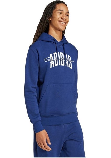 Sportswear JM6428 Collegiate Script Graphic Kapüşonlu Üst
