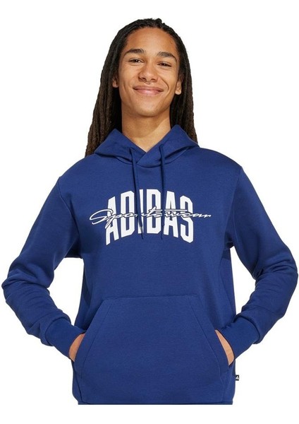 Sportswear JM6428 Collegiate Script Graphic Kapüşonlu Üst