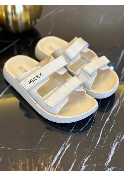 Kadın Ortopedik Çift Cırtlı Tam Kalıp Günlük Rahat Terlik