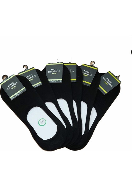 Erkek Büyük Beden Bambu Dikişsiz Babet Çorap 11920 Sıyah