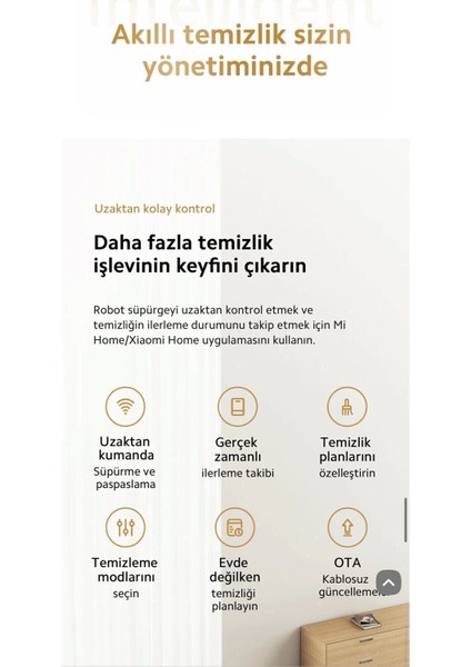 Robot Vacuum S20 5000 Pa Emiş Gücü ve Lds Lazer Navigasyon Akıllı Robot Süpürge Beyaz