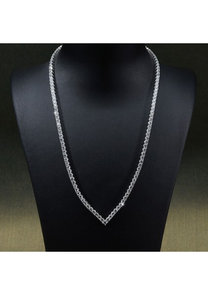 3 mm Su Yolu V Gümüş Kolye 520 modelleri