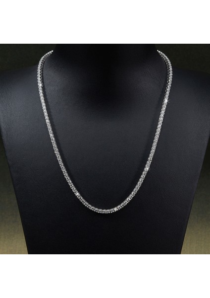 2 mm Su Yolu Yuvarlak Gümüş Kolye 522