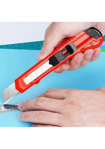 2 Adet Maket Bıçağı Falçata Büyük Boy ve 20'li Yedek Maket Bıçağı Ucu Seti