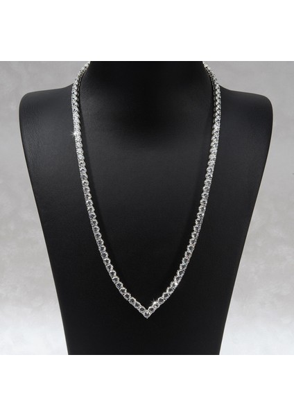 4 mm Su Yolu V Gümüş Kolye 519 modelleri