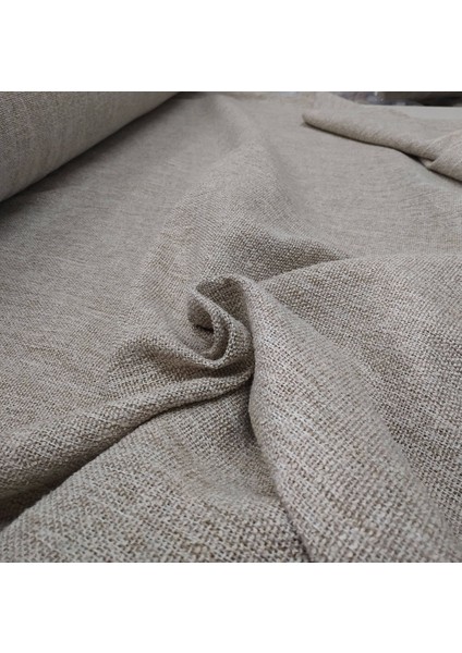 Koyu Krem - Modern Keten Fon Perde -Pilesiz - Tek Kanat - LLD110 fırsatları