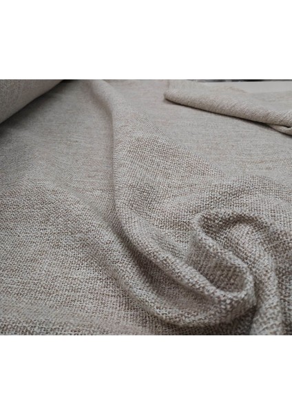 Koyu Krem - Modern Keten Fon Perde -Pilesiz - Tek Kanat - LLD110 indirimleri