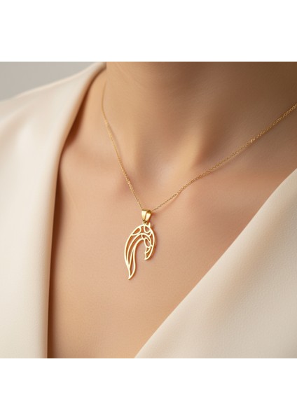 14 Ayar Altın Kolye Ucu At GM1998 0.5 gr fiyatları