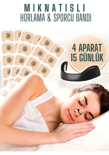 Manyetik Burun Bandı - Sporcu Burun Bandı - Horlama Önleyici Azaltıcı - 4 Farklı Boyut 722135