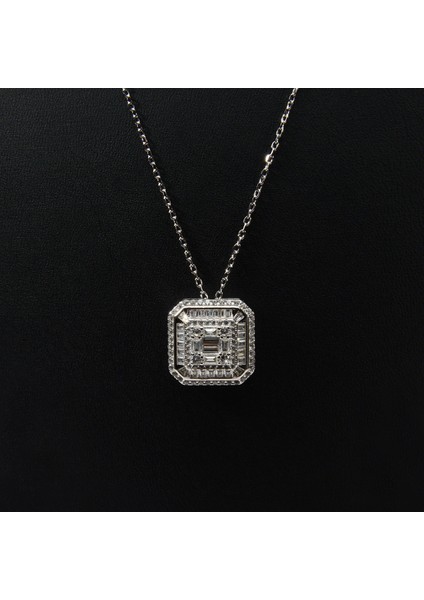 501 Zirkon Gümüş Kolye