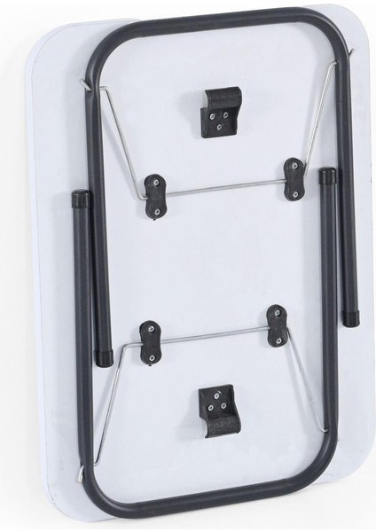 45X60 cm Kamp Sehpası + 3 Adet Mavi Tabure Piknik, Bahçe Balkon Sehpası Katlanır Sehpa-B-3m fırsatları