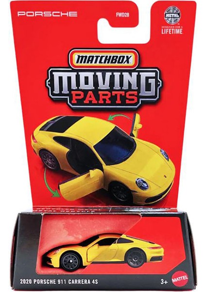 Moving Parts - 2020 Porsche 911 Carrera 4s - Sarı (1/64)