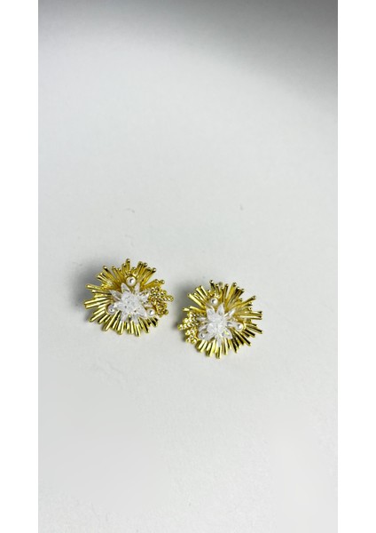 Altın Kaplama Zirkon Taşlı Vintage Küpe modelleri