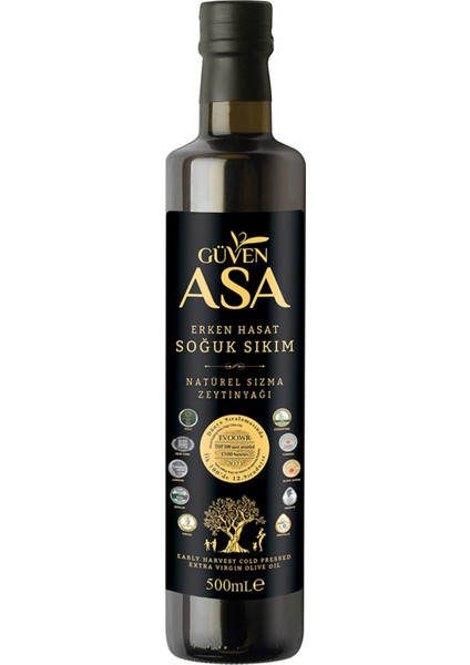Erken Hasat Soğuk Sıkım Natürel Sızma Zeytinyağı 500 ml