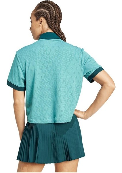 Tennis Pro Climacool Kadın Yeşil Tenis Polo.-