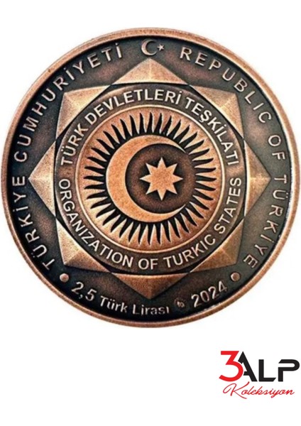 Türk Devletleri Teşkilatı 2024, Darphane Hatıra Bronz Para, Sertifikalı ve Kutulu fırsatları