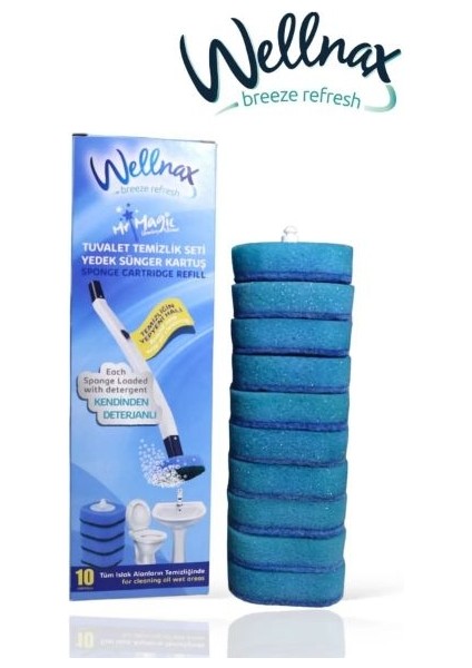 Kullan At Süngerli Tuvalet Temizleme Yedek Başlık