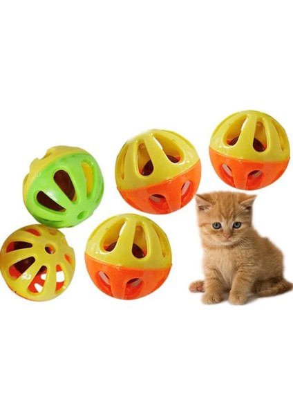 Kedi Oyuncağı Zilli Top 3.6 Karışık Renk 5 Adet
