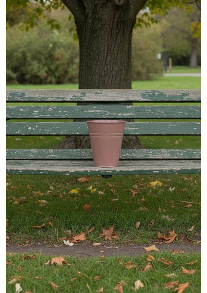 Konik Metal Saksı & Vazo Gül Kurusu - 25 cm Dekoratif Çok Amaçlı Renkli Çiçeklik (25X23/15 Cm) fırsatları