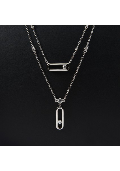 506 Zirkon Gümüş Kolye