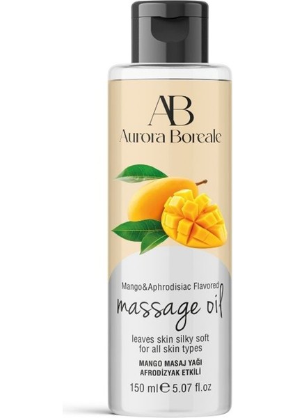 Aurora Boreale Mango Aromalı Afrodizyaklı Masaj Yağı 150 ml
