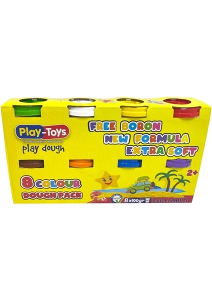 1727 Play-Toys 8X100 gr Oyun Hamuru