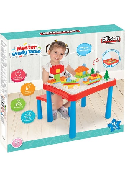 03 477 Master Çalışma Masası Kırmızı Mavi modelleri