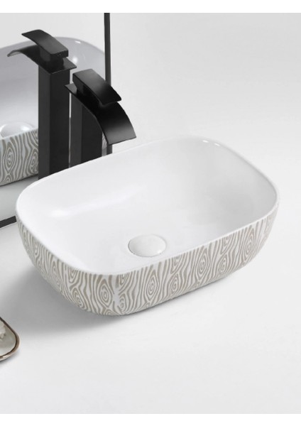 Tezgah Üstü Seramik Çanak Lavabo Banyo Lavabosu