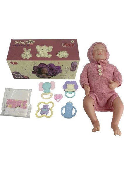 KNG-902-2A Kut 43 cm Aks Gerçekçi Bebek