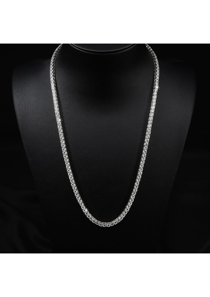 3 mm Su Yolu Yuvarlak Gümüş Kolye 523