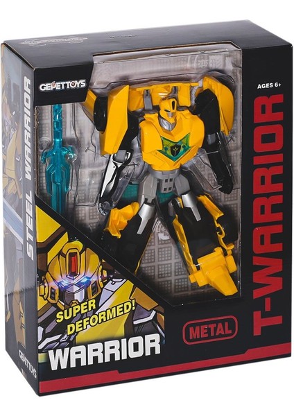 LJ1651 Metal Gövdeli Dönüşebilen Robot -Gepettoys