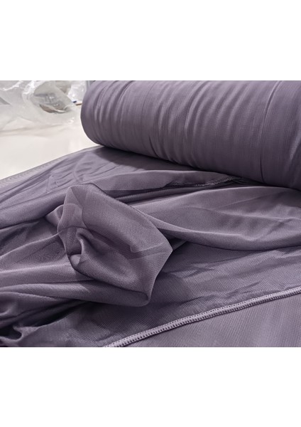 Dökümlü Düz Tül Perde - Mor - Pileli Dikim 1x2,5 Pile - MRM745 modelleri