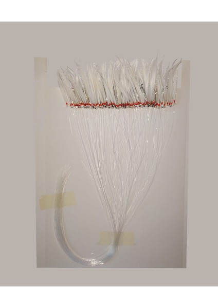 Beyaz Tüylü 100 Lü Köstek 10 Numara Çapraz Iğne 0.15 Misine