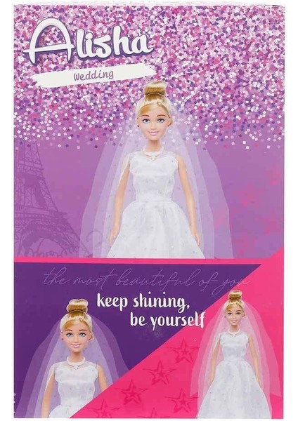 3381 Sun-Rst-Sıs-Gelinlikli Manken Bebek Alisha 29 cm - Sunman fırsatları