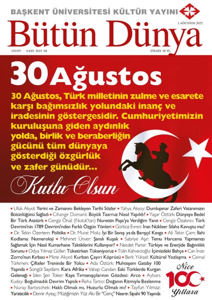 Bütün Dünya Dergi Ağustos 2025