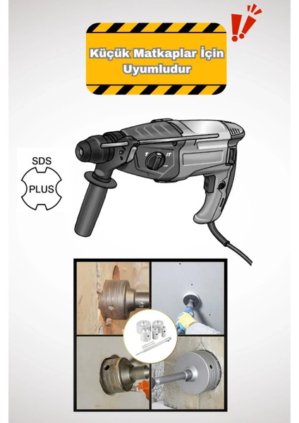 70MM Beton Duvar Delme Panç + Sds-Plus (200MM) Uzun Adaptörlü fiyatları