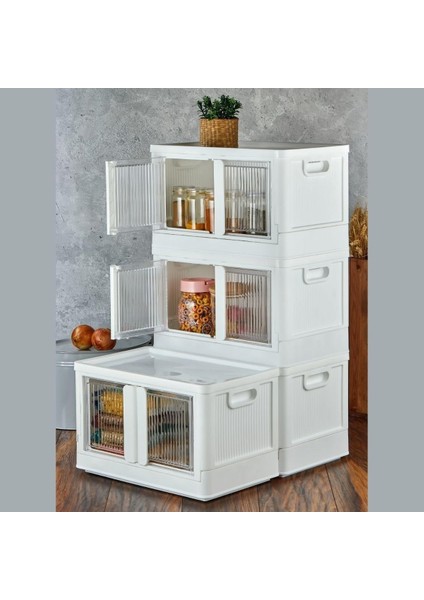 ® Tek Katlı (1 Ünite) Üst Üste Eklenebilir Demonte Mutfak ve Banyo Düzenleyici Raf-Beyaz fiyatları