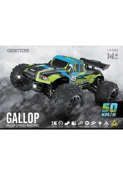 HW8806 1 16 50 Km Hız Yapan Elektrikli