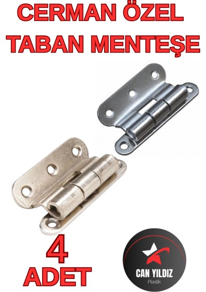 Cerman Menteşe 4 Adet Cerman Kalın Diş ve Cerman Özel Taban 4 Adet Saç Kasa Menteşe