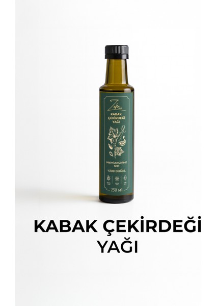 Soğuk Sıkım Kabak Çekirdeği Yağı %100 Doğal 250 mL