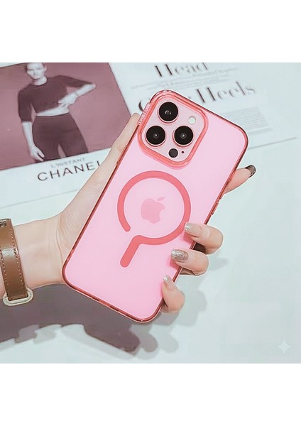 Iphone 13 ve 14 Uyumlu Renkli Lüks Magsafe Kılıf