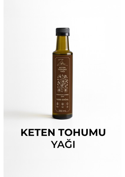 Soğuk Sıkım Keten Tohumu Yağı %100 Doğal 250 mL