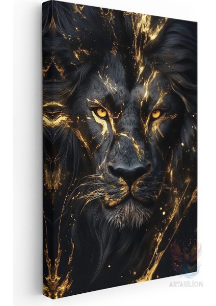 Kanvas Tablo Ev Ofis Duvar Tablosu Siyah Aslan Yeni Ev Hediyesi Kanvas Ev Dekoru modelleri