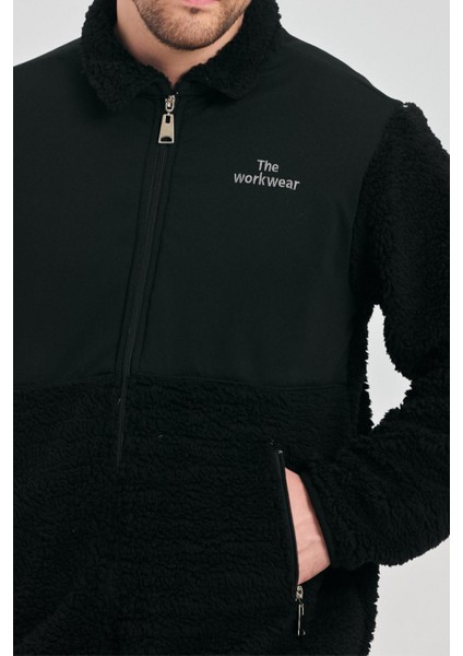 Erkek Kürklü Kışlık Siyah Salaş Peluş Ceket indirimleri